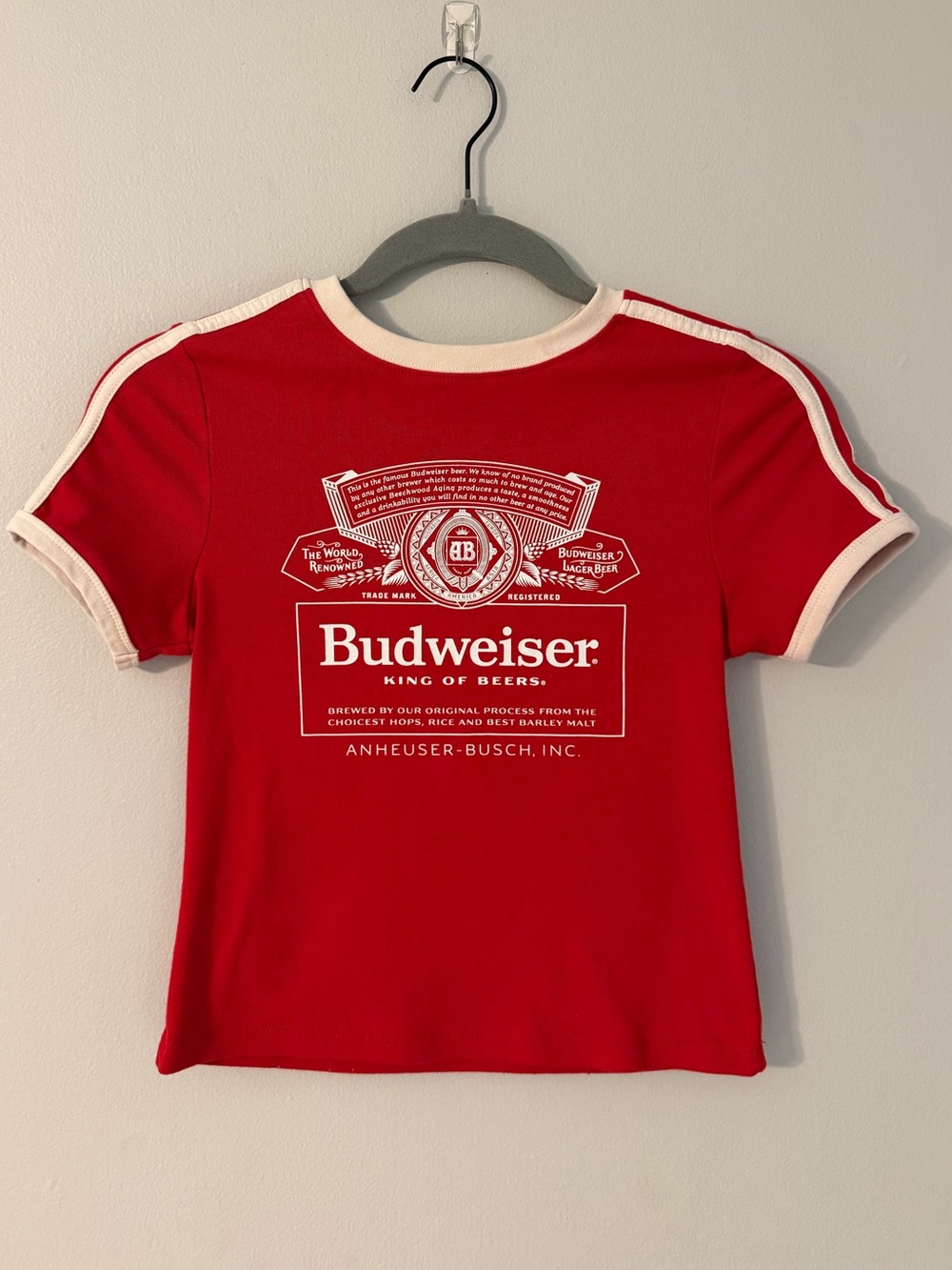 Budweiser Retro Striped Tshirt XS